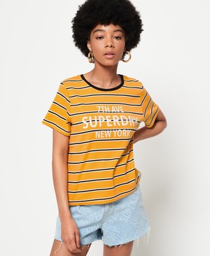 Superdry Rae Stripe Női Pólók Csíkok | NWQJT9687